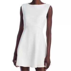 French Connection White Sleeveless Mini Dress